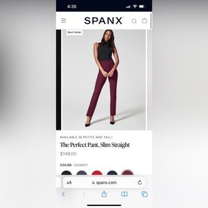 BRAND NEW Spanx: The Perfect Pant, Slim Straight